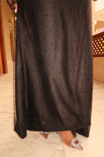 Load image into Gallery viewer, Black Beaded Lace Abaya