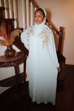 Load image into Gallery viewer, Baby Blue Beaded Abaya
