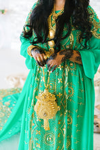 Load image into Gallery viewer, Emerald Green Bridal Dirac - Anab Collection