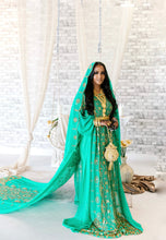 Load image into Gallery viewer, Emerald Green Bridal Dirac - Anab Collection