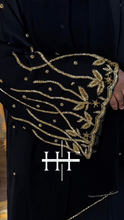 Load image into Gallery viewer, Gold and Black Imperial Ivy Abaya
