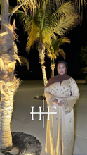 Load image into Gallery viewer, Gold Royal Crystal Abaya
