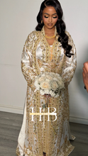 Load image into Gallery viewer, Anab Kaftan Collection - Gold &amp; White
