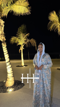Load image into Gallery viewer, Baby Blue Mosaic Abaya
