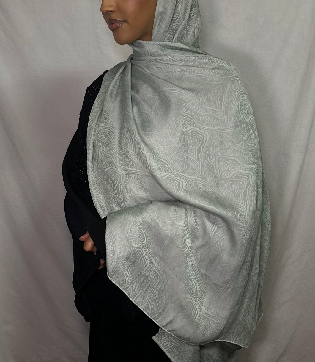 Satin Silk Hijab - Mint