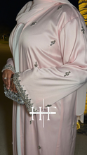 Load image into Gallery viewer, Baby Pink Stone Lumina Abaya
