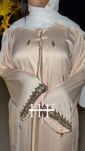 Load image into Gallery viewer, Peach Stone Lumina Abaya
