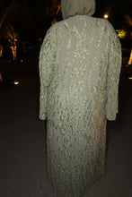 Load image into Gallery viewer, Stone Leaf Abaya - Mint
