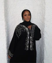 Load image into Gallery viewer, Silver Waterfall Abaya
