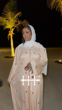 Load image into Gallery viewer, Peach Stone Lumina Abaya
