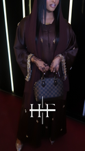 Load image into Gallery viewer, Mocha Brown Stone Lumina Abaya
