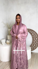 Load image into Gallery viewer, Dusty Rose Full Lace Abaya
