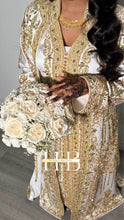 Load image into Gallery viewer, Anab Kaftan Collection - Gold &amp; White
