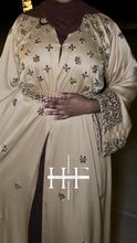 Load image into Gallery viewer, Gold Royal Crystal Abaya
