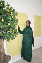 Load image into Gallery viewer, Stone Leaf Abaya - Green
