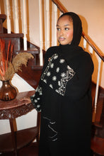 Load image into Gallery viewer, Pearl Embroidered Linen Abaya
