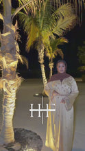 Load and play video in Gallery viewer, Gold Royal Crystal Abaya

