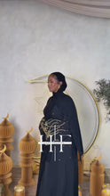 Load and play video in Gallery viewer, Gold and Black Imperial Ivy Abaya
