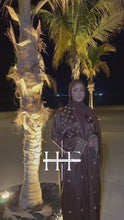 Load and play video in Gallery viewer, Mocha Royal Crystal Abaya
