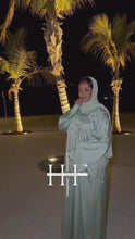 Load and play video in Gallery viewer, Mint Drop Crystal Abaya
