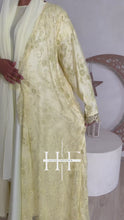 Load and play video in Gallery viewer, Butter Yellow Full Lace Abaya
