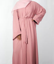 Load image into Gallery viewer, Plain Pink Open Abaya
