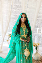 Load image into Gallery viewer, Emerald Green Bridal Dirac - Anab Collection

